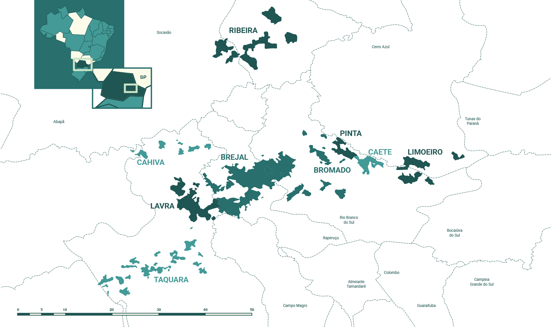 Imagem do mapa do Paraná
